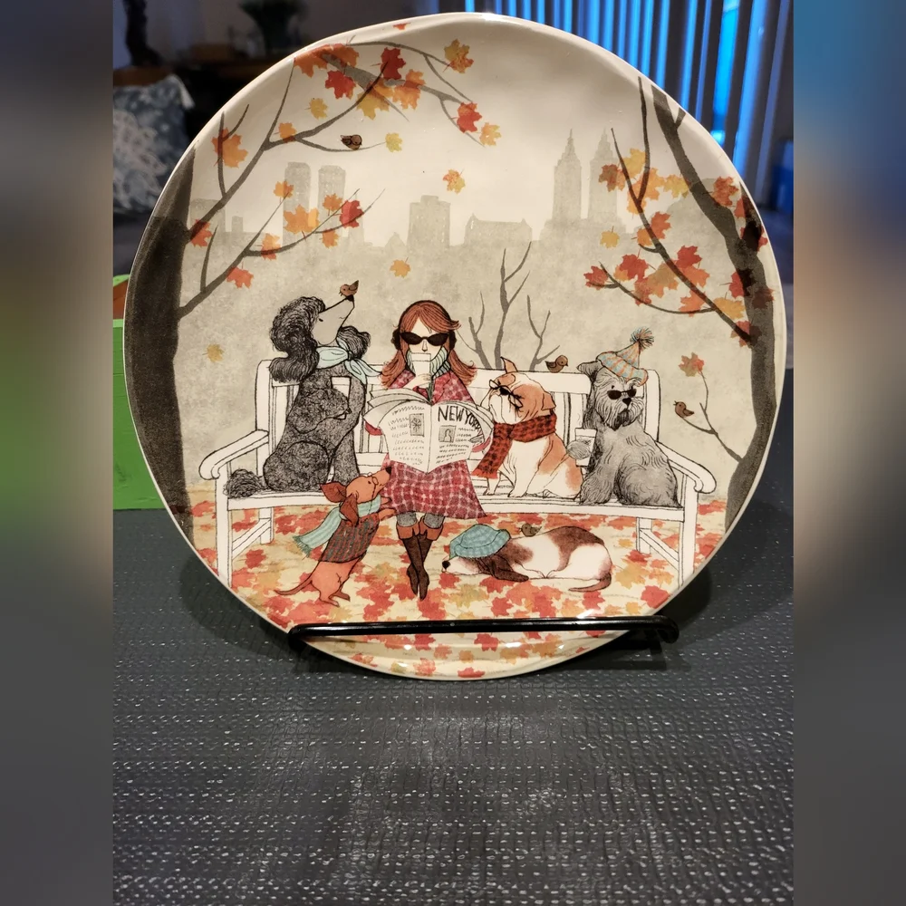 Pier 1 Imports Lazy Sunday Salad Plate.